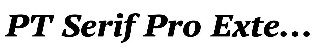 PT Serif Pro Extended ExtraBold Italic